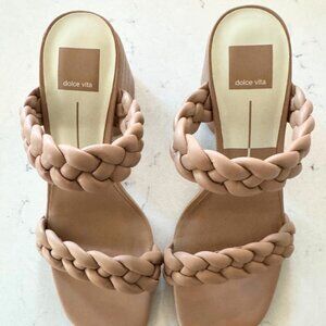 Dolce Vita Braided Heeled Sandals - Paily in Size 8 (cafe color)
